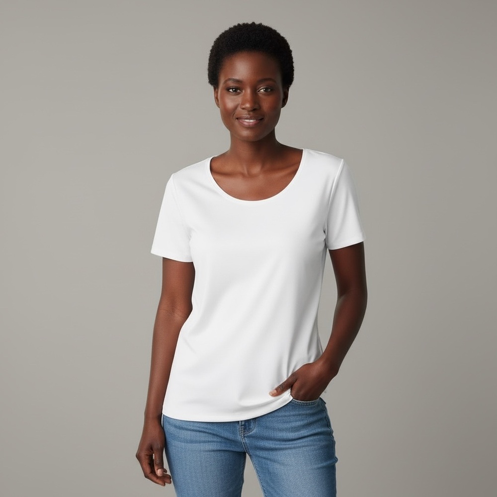 Kim Rogers White Short Sleeve Tee